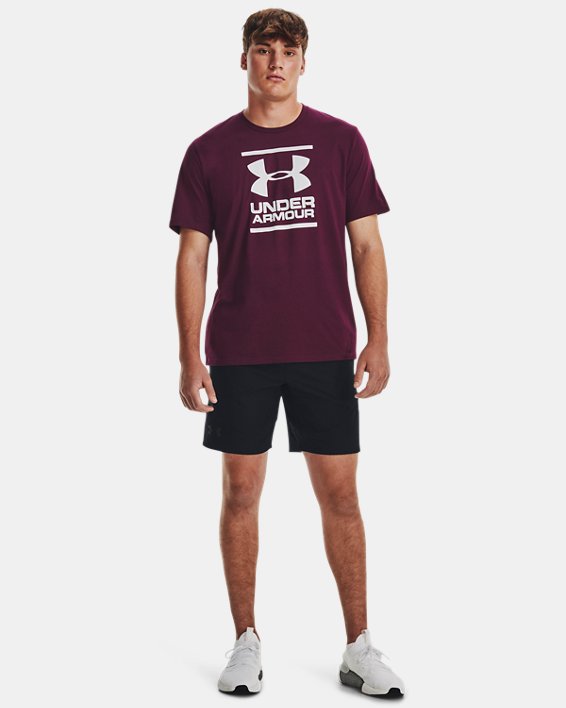Men's UA GL Foundation Short Sleeve T-Shirt, Purple, pdpMainDesktop image number 2